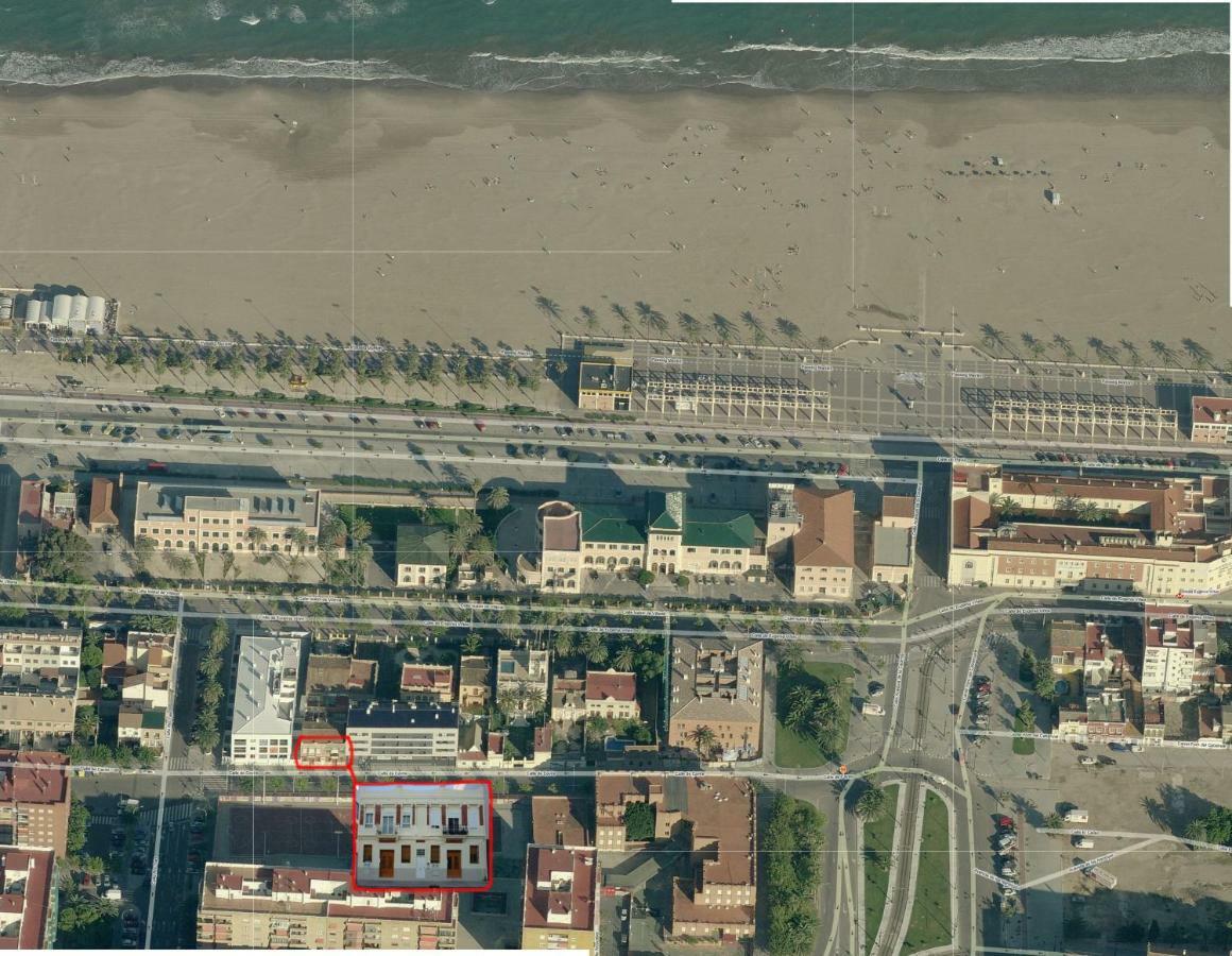 Old Fisherman'S House In Malvarrosa Beach Valencia Exterior foto